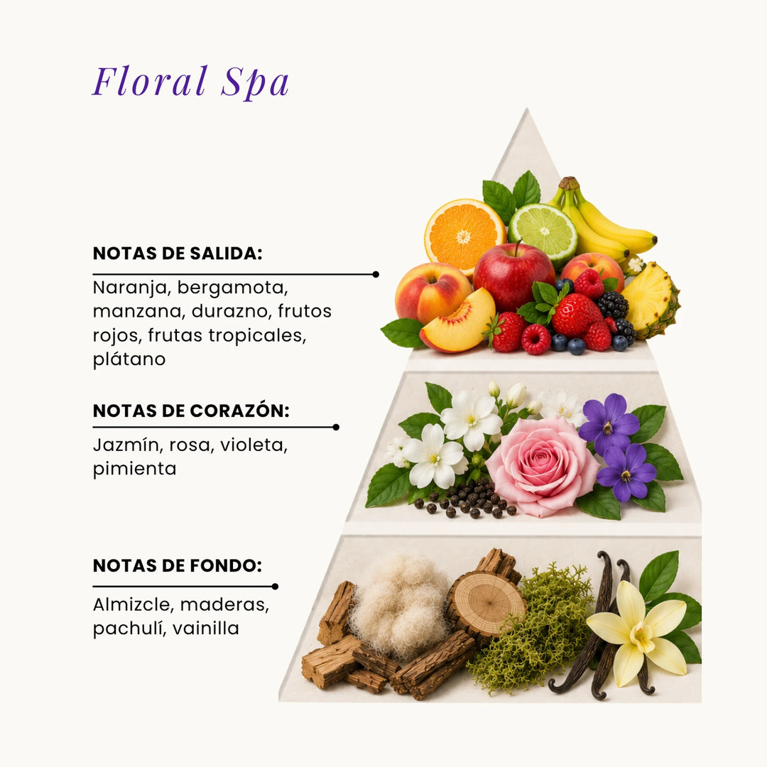 Floral Spa fragrance pyramid