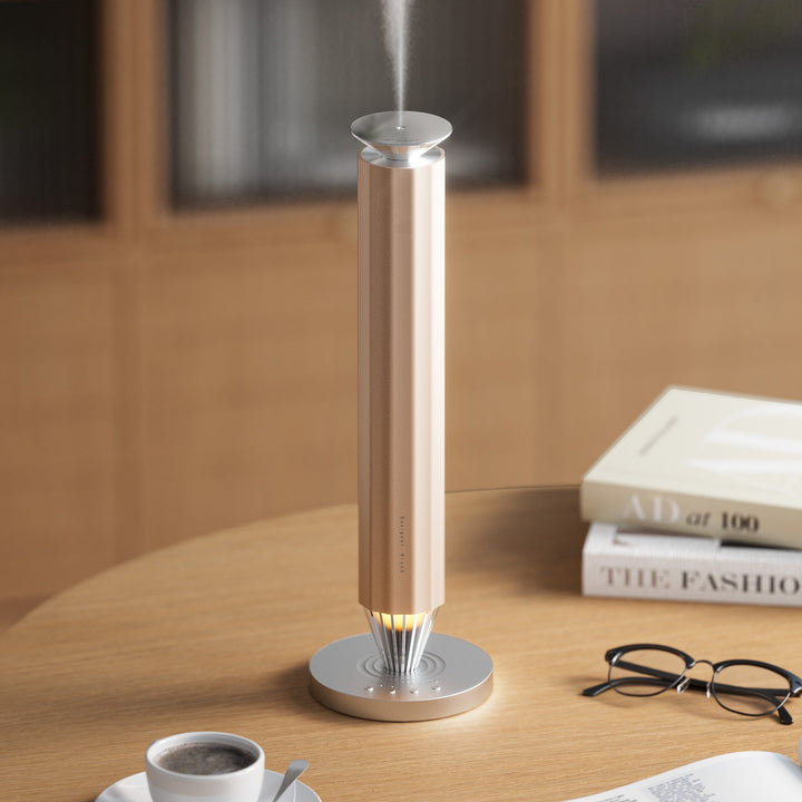 NASS Apex scent diffuser on a reading table