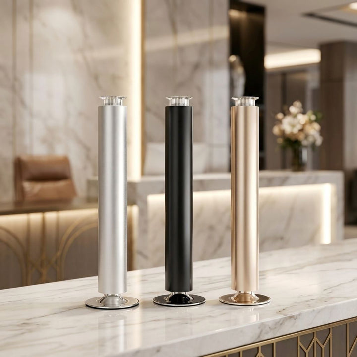 NASS Axis scent diffusers in a hotel lobby