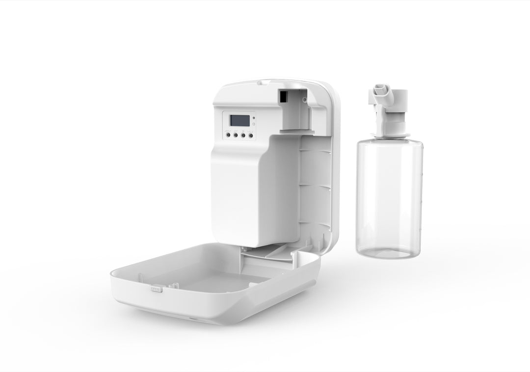NASS Eco Fresh scent diffuser - white, opened with oil bottle