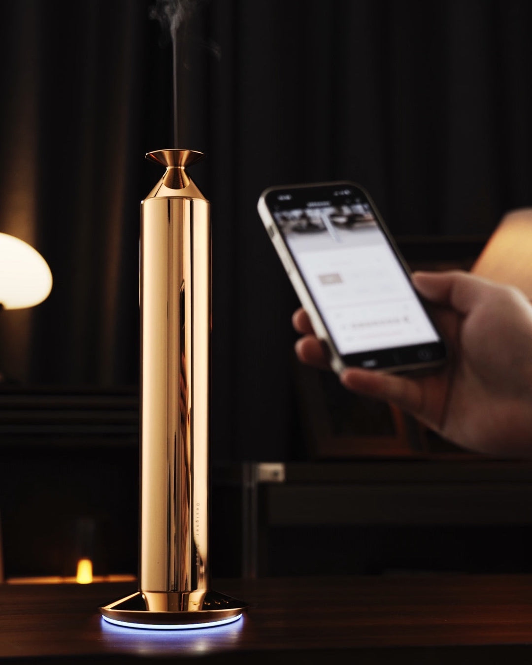 NASS Majestic scent diffuser controlled from the app