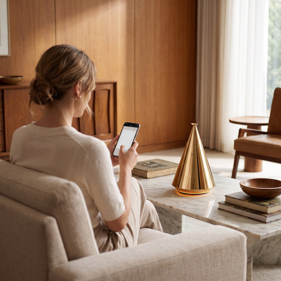 NASS Monarch scent diffuser in a lounge