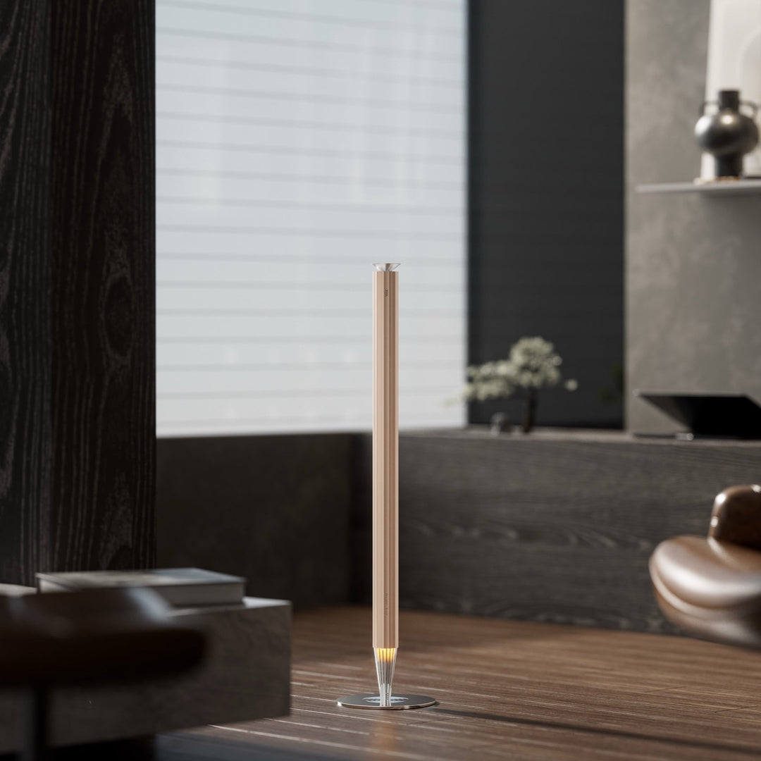 NASS Spire Tower scent diffuser in a living space