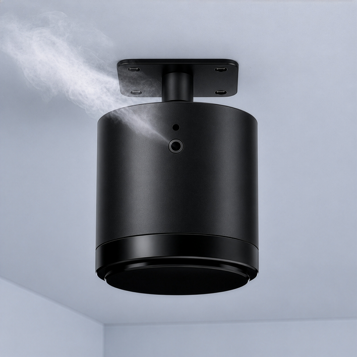 NASS Zenith ceiling scent diffuser in black